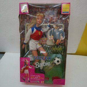 New Soccer Barbie Poseable Doll 1999 FIFA Women World Cup Soccer Star